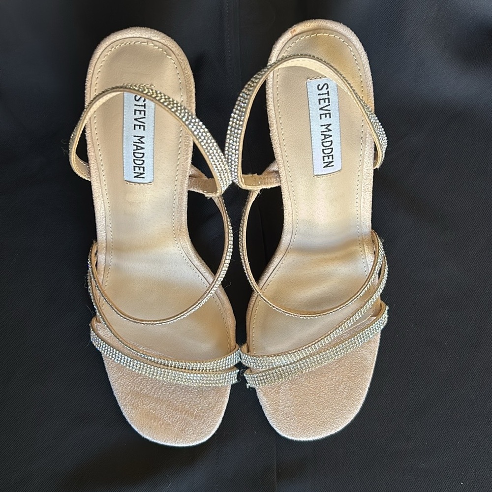 Steve Madden Frankee Sequin Sandal Size 8.5M